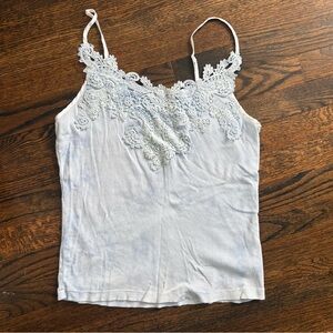 Polo by Ralph Lauren Light Blue tie-dye Lace Tank